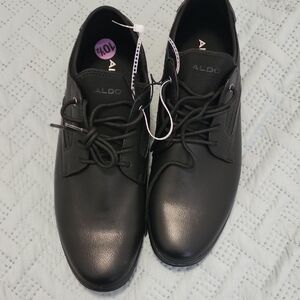 Aldo Men's Sleek Black Derbys